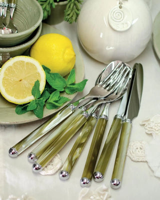 Rivadossi Sandro | Rodi polished stainless steel cutlery set with PMMA handle - Buy now on ShopDecor - Discover the best products by RIVADOSSI SANDRO design