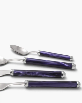 Rivadossi Sandro | Rodi polished stainless steel cutlery set with PMMA handle - Buy now on ShopDecor - Discover the best products by RIVADOSSI SANDRO design