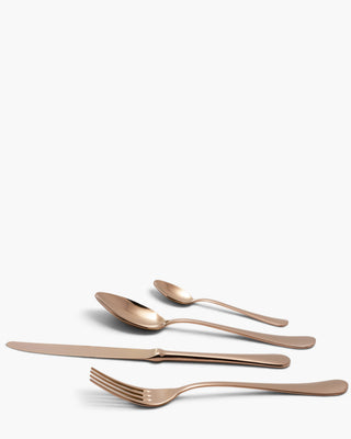 Rivadossi Sandro | Serena stainless steel cutlery set with PVD finishing Copper 08 Set 24 - Buy now on ShopDecor - Discover the best products by RIVADOSSI SANDRO design