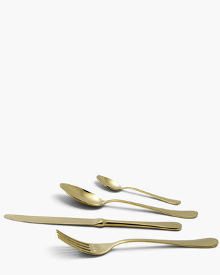 Rivadossi Sandro | Serena stainless steel cutlery set with PVD finishing Gold 02 Set 24 - Buy now on ShopDecor - Discover the best products by RIVADOSSI SANDRO design