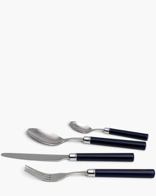 Rivadossi Sandro | Simple polished stainless steel cutlery set with PMMA handle Blue 15 Set 24 - Buy now on ShopDecor - Discover the best products by RIVADOSSI SANDRO design