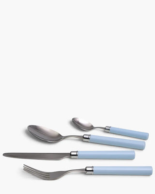 Rivadossi Sandro | Simple polished stainless steel cutlery set with PMMA handle Sky Blue 04 Set 24 - Buy now on ShopDecor - Discover the best products by RIVADOSSI SANDRO design