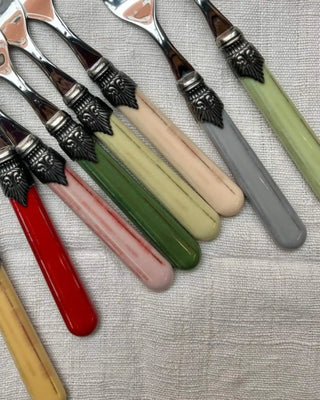 Rivadossi Sandro | Vintage polished stainless steel cutlery set with PBT handle and antique finish ring - Buy now on ShopDecor - Discover the best products by RIVADOSSI SANDRO design