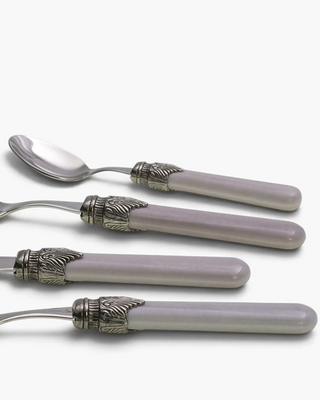 Rivadossi Sandro | Vintage polished stainless steel cutlery set with PBT handle and antique finish ring - Buy now on ShopDecor - Discover the best products by RIVADOSSI SANDRO design