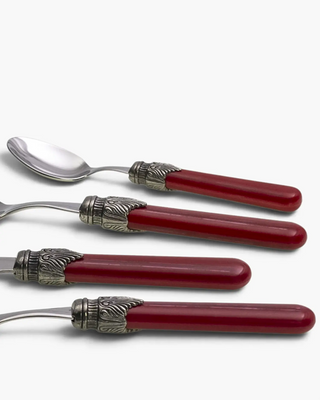 Rivadossi Sandro | Vintage polished stainless steel cutlery set with PBT handle and antique finish ring - Buy now on ShopDecor - Discover the best products by RIVADOSSI SANDRO design