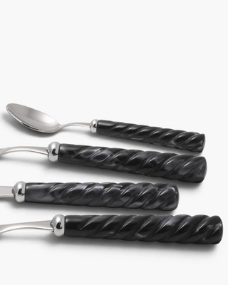 Rivadossi Sandro | Vito polished stainless steel cutlery set with PMMA handle - Buy now on ShopDecor - Discover the best products by RIVADOSSI SANDRO design
