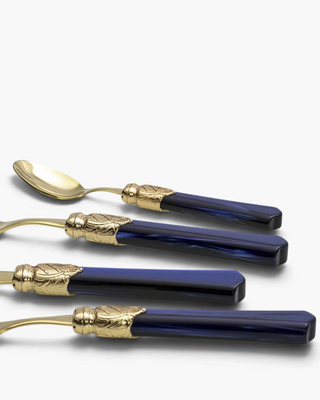 Rivadossi Sandro | Vittoria Oro gold PVD-coated stainless steel cutlery set with PMMA handle - Buy now on ShopDecor - Discover the best products by RIVADOSSI SANDRO design