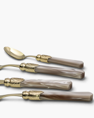 Rivadossi Sandro | Vittoria Oro gold PVD-coated stainless steel cutlery set with PMMA handle - Buy now on ShopDecor - Discover the best products by RIVADOSSI SANDRO design