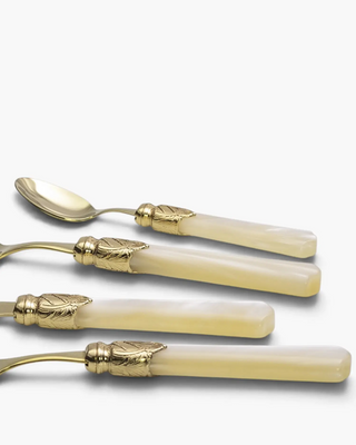 Rivadossi Sandro | Vittoria Oro gold PVD-coated stainless steel cutlery set with PMMA handle - Buy now on ShopDecor - Discover the best products by RIVADOSSI SANDRO design