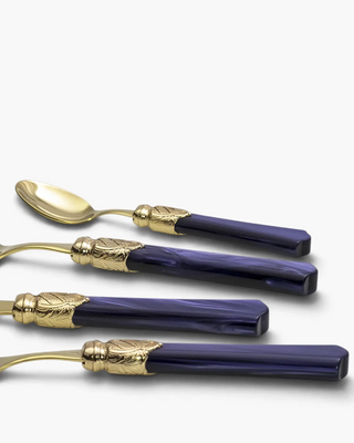 Rivadossi Sandro | Vittoria Oro gold PVD-coated stainless steel cutlery set with PMMA handle - Buy now on ShopDecor - Discover the best products by RIVADOSSI SANDRO design