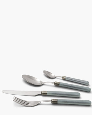Rivadossi Sandro | Zenzero polished stainless steel cutlery set with PBT handle and antique finish ring Dark Grey 20 Set 24 - Buy now on ShopDecor - Discover the best products by RIVADOSSI SANDRO design