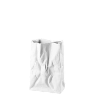 Rosenthal Do Not Litter bag vase h 18 cm white-mat polished - Buy now on ShopDecor - Discover the best products by ROSENTHAL design