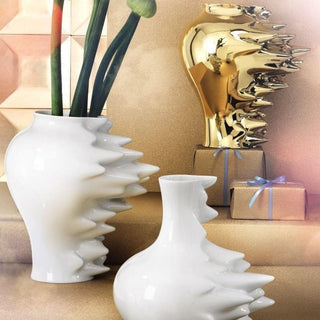 Rosenthal Fast decorative vase h 22 cm - white glazed - Buy now on ShopDecor - Discover the best products by ROSENTHAL design