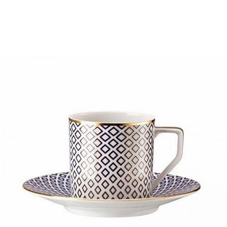 Rosenthal Francis Carreau Bleu espresso cup and saucer tall - Buy now on ShopDecor - Discover the best products by ROSENTHAL design