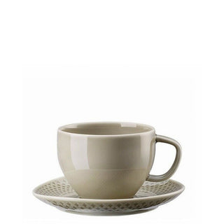 Rosenthal Junto tea cup and saucer low porcelain Rosenthal Junto Pearl Grey - Buy now on ShopDecor - Discover the best products by ROSENTHAL design