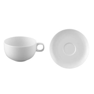 Rosenthal Moon tea cup and saucer low - white porcelain - Buy now on ShopDecor - Discover the best products by ROSENTHAL design