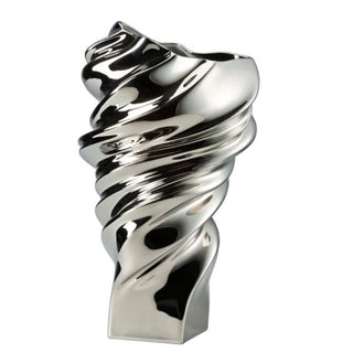 Rosenthal Squall decorative vase h 32 cm - silver titanium - Buy now on ShopDecor - Discover the best products by ROSENTHAL design