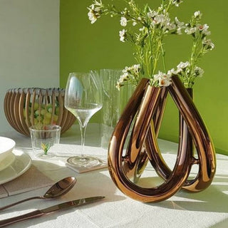 Rosenthal Triu decorative vase h 22 cm - copper - Buy now on ShopDecor - Discover the best products by ROSENTHAL design