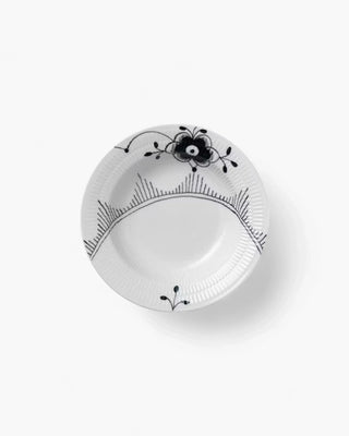 Royal Copenhagen Fluted Mega deep plate Black 21 cm - 8.27 in - Buy now on ShopDecor - Discover the best products by ROYAL COPENHAGEN design