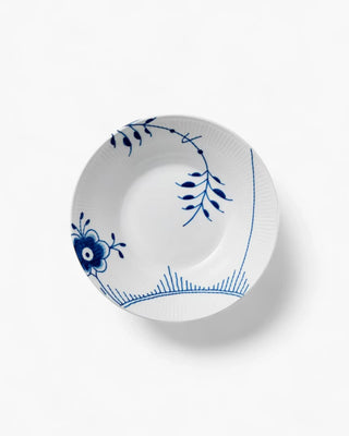 Royal Copenhagen Fluted Mega deep plate Blue 24 cm - 9.45 in - Buy now on ShopDecor - Discover the best products by ROYAL COPENHAGEN design