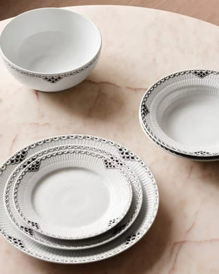 Royal Copenhagen Black Lace deep plate 21 cm - 8.27 in - Buy now on ShopDecor - Discover the best products by ROYAL COPENHAGEN design