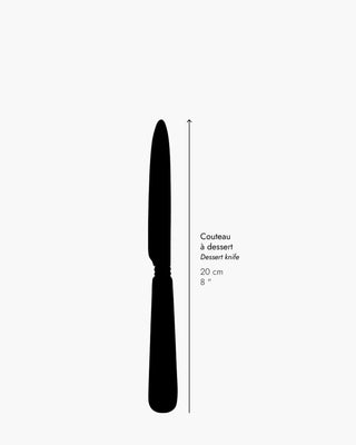 Sabre Paris Bamboo stainless steel dessert knife with wood handle