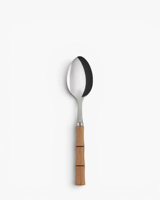 Sabre Paris Bamboo stainless steel dessert spoon with wood handle