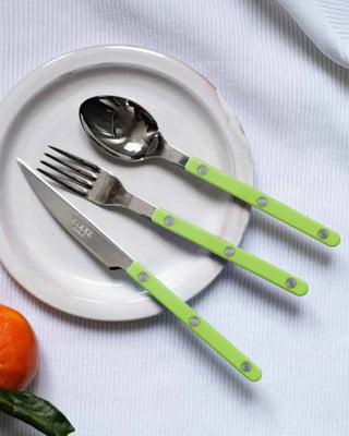 Sabre Paris Bistrot Shiny stainless steel dessert spoon with nylon handle - Buy now on ShopDecor - Discover the best products by SABRE PARIS design