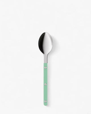 Sabre Paris Bistrot Shiny stainless steel dessert spoon with nylon handle Sabre Paris Pastel Green - Buy now on ShopDecor - Discover the best products by SABRE PARIS design