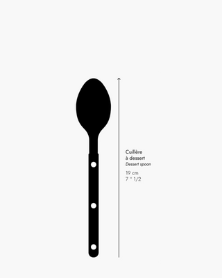 Sabre Paris Bistrot Teak stainless steel dessert spoon with wood handle