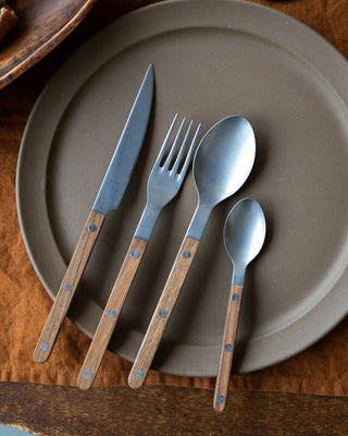 Sabre Paris Bistrot Teak 24-piece stainless steel cutlery set with wood handles