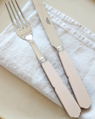 Sabre Paris Gustave stainless steel dessert fork with acrylic handle - Buy now on ShopDecor - Discover the best products by SABRE PARIS design