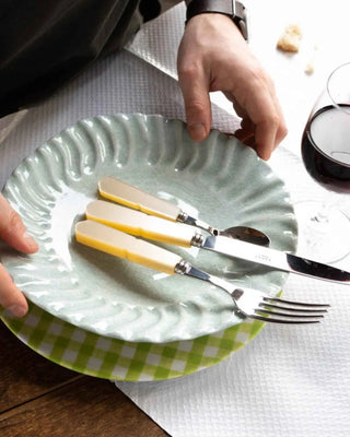 Sabre Paris Gustave stainless steel dessert spoon with acrylic handle - Buy now on ShopDecor - Discover the best products by SABRE PARIS design