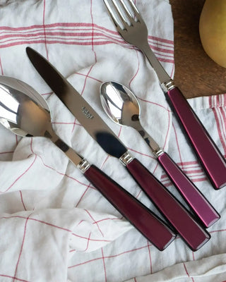 Sabre Paris Icône 24-piece stainless steel cutlery set with acrylic handles - Buy now on ShopDecor - Discover the best products by SABRE PARIS design