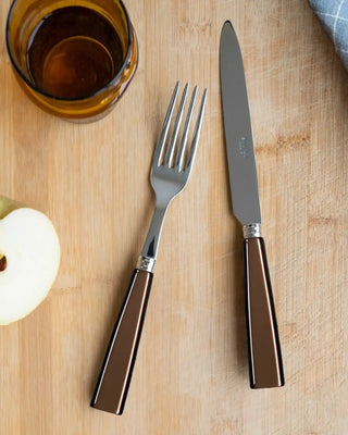 Sabre Paris Icône 24-piece stainless steel cutlery set with acrylic handles - Buy now on ShopDecor - Discover the best products by SABRE PARIS design
