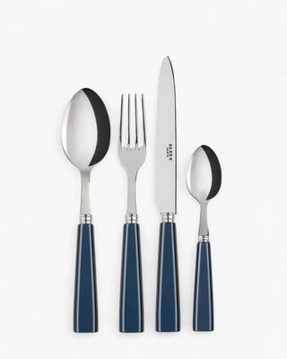 Sabre Paris Icône 24-piece stainless steel cutlery set with acrylic handles Sabre Paris Steel Blue - Buy now on ShopDecor - Discover the best products by SABRE PARIS design