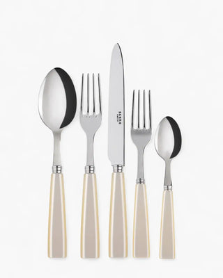 Sabre Paris Icône 5-piece stainless steel cutlery set with acrylic handles Sabre Paris Pearl - Buy now on ShopDecor - Discover the best products by SABRE PARIS design