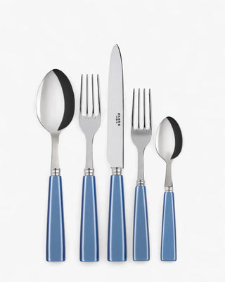 Sabre Paris Icône 5-piece stainless steel cutlery set with acrylic handles Sabre Paris Light Blue - Buy now on ShopDecor - Discover the best products by SABRE PARIS design
