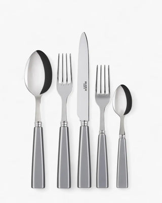 Sabre Paris Icône 5-piece stainless steel cutlery set with acrylic handles Sabre Paris Grey - Buy now on ShopDecor - Discover the best products by SABRE PARIS design