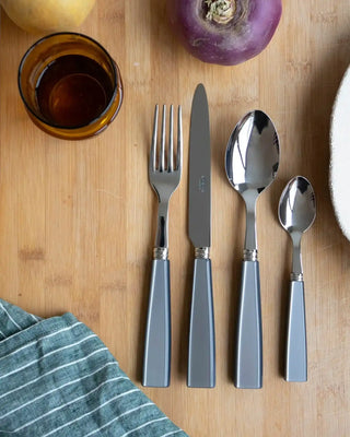 Sabre Paris Icône 5-piece stainless steel cutlery set with acrylic handles - Buy now on ShopDecor - Discover the best products by SABRE PARIS design