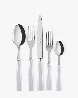 Sabre Paris Icône 5-piece stainless steel cutlery set with acrylic handles Sabre Paris White - Buy now on ShopDecor - Discover the best products by SABRE PARIS design