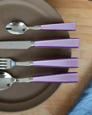 Sabre Paris Icône 5-piece stainless steel cutlery set with acrylic handles - Buy now on ShopDecor - Discover the best products by SABRE PARIS design