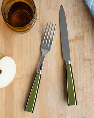 Sabre Paris Icône 5-piece stainless steel cutlery set with acrylic handles - Buy now on ShopDecor - Discover the best products by SABRE PARIS design
