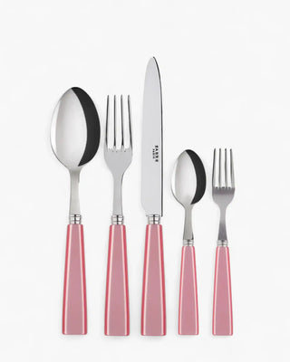 Sabre Paris Icône 5-piece stainless steel cutlery set with acrylic handles Sabre Paris Soft Pink - Buy now on ShopDecor - Discover the best products by SABRE PARIS design
