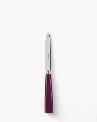 Sabre Paris Icône stainless steel dessert knife with acrylic handle Sabre Paris Aubergine - Buy now on ShopDecor - Discover the best products by SABRE PARIS design