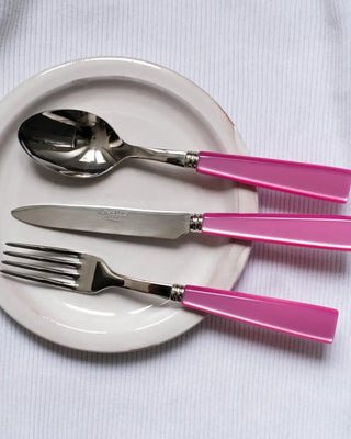 Sabre Paris Icône stainless steel dessert spoon with acrylic handle - Buy now on ShopDecor - Discover the best products by SABRE PARIS design