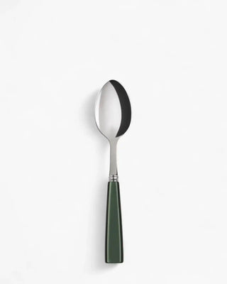 Sabre Paris Icône stainless steel dessert spoon with acrylic handle Sabre Paris Dark Green - Buy now on ShopDecor - Discover the best products by SABRE PARIS design