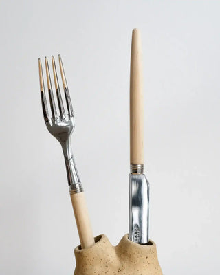Sabre Paris Jonc 24-piece stainless steel cutlery set with wood handles - Buy now on ShopDecor - Discover the best products by SABRE PARIS design