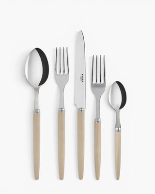 Sabre Paris Jonc 5-piece stainless steel cutlery set with wood handles Sabre Paris Light Wood - Buy now on ShopDecor - Discover the best products by SABRE PARIS design