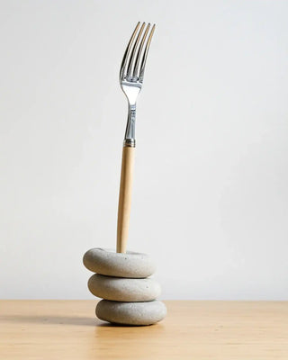 Sabre Paris Jonc 5-piece stainless steel cutlery set with wood handles - Buy now on ShopDecor - Discover the best products by SABRE PARIS design